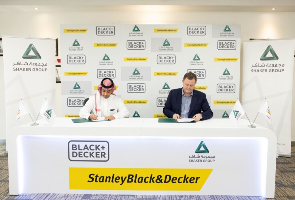 Shaker Announces Strategic Partnership with Stanley Black & Decker to Distribute BLACK+DECKER ®️ Appliances in Saudi Arabia